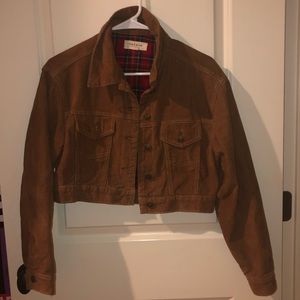 Cropped brown PacSun corduroy jacket